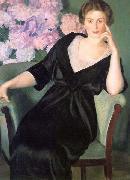 Boris Kustodiev Portrait of Renee Notgaft oil on canvas